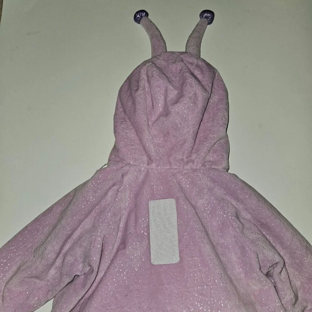 NEW Purple Butterfly Halloween Costume Baby 0-6 Months Pullover Only NO WINGS